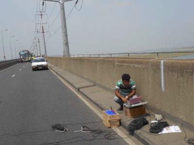 Microtremor Test in Jamuna Bridge